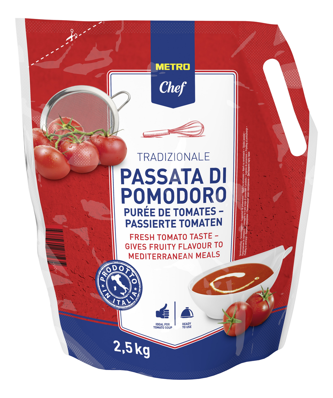 METRO Chef Paradajky jemne drvené 2500 g