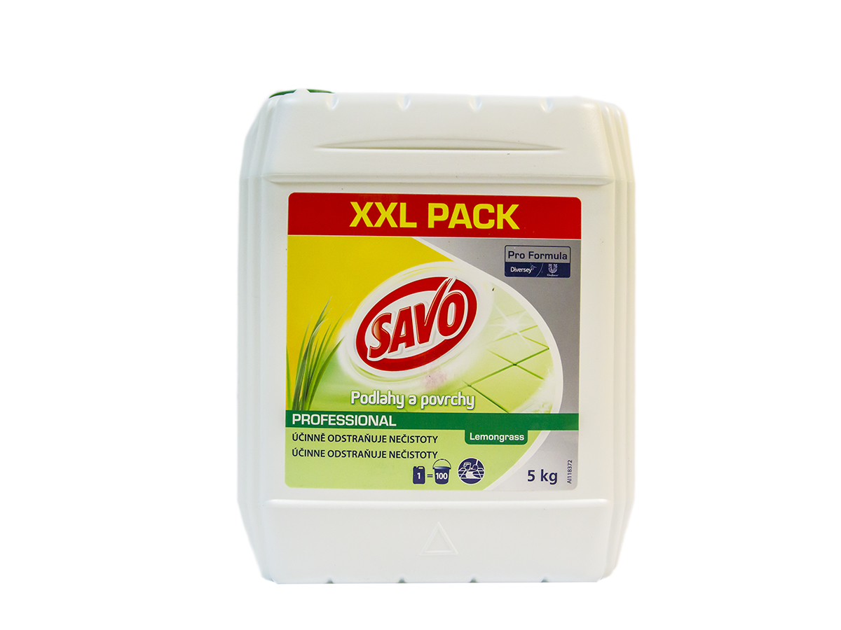 SAVO Lemongrass prostriedok na podlahy a povrchy 5 kg