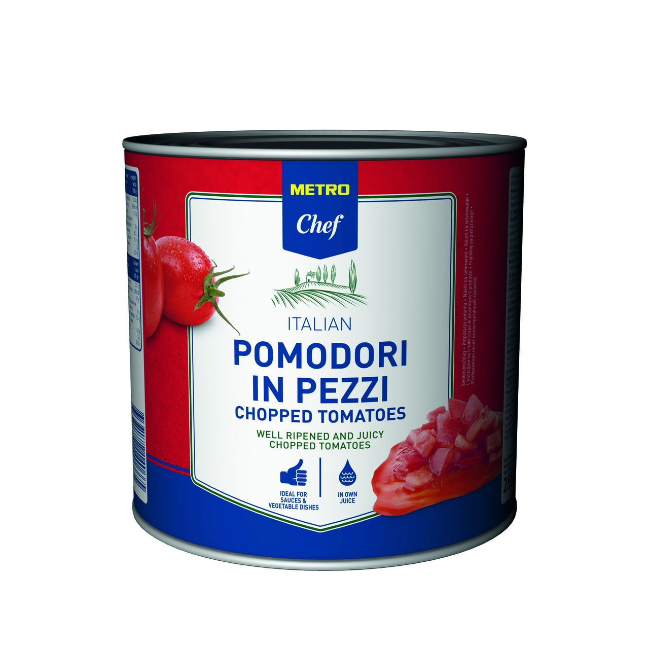 METRO Chef Paradajky krájané 2550 g