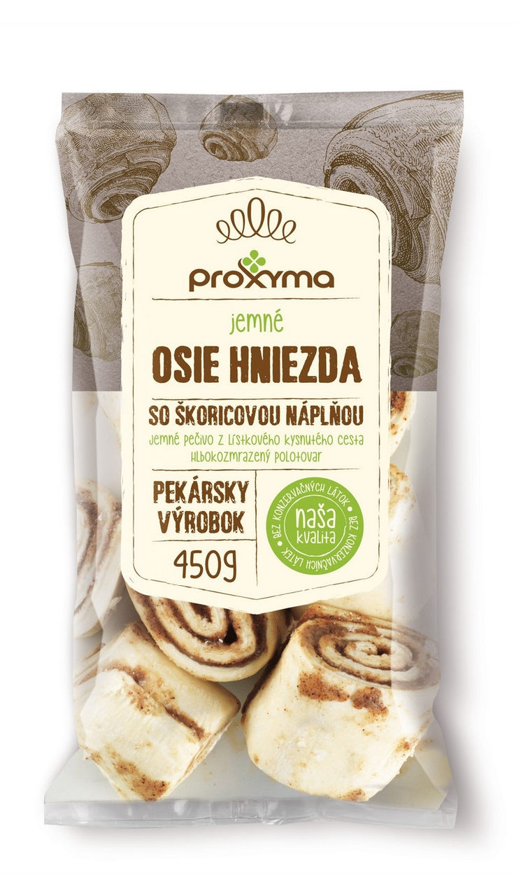 PROXYMA Osie hniezda so škoricovou náplňou mraz. 450 g