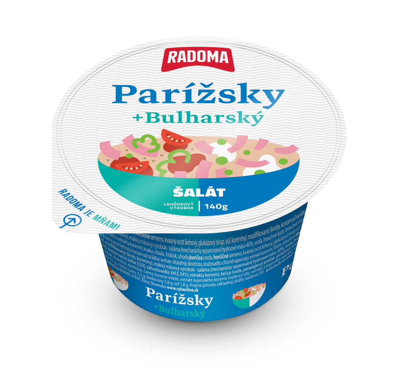 RADOMA Parížsky + Bulharský šalát chlad. 140 g