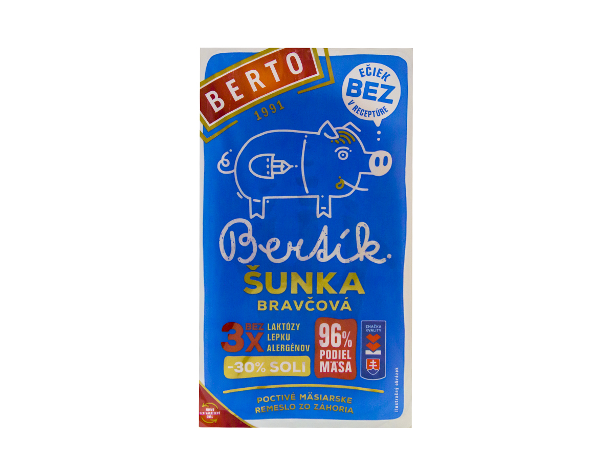 BERTO Bertík šunka bravčová chlad. 100 g
