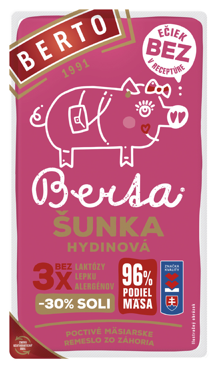 BERTO Berta šunka hydinová chlad. 100 g