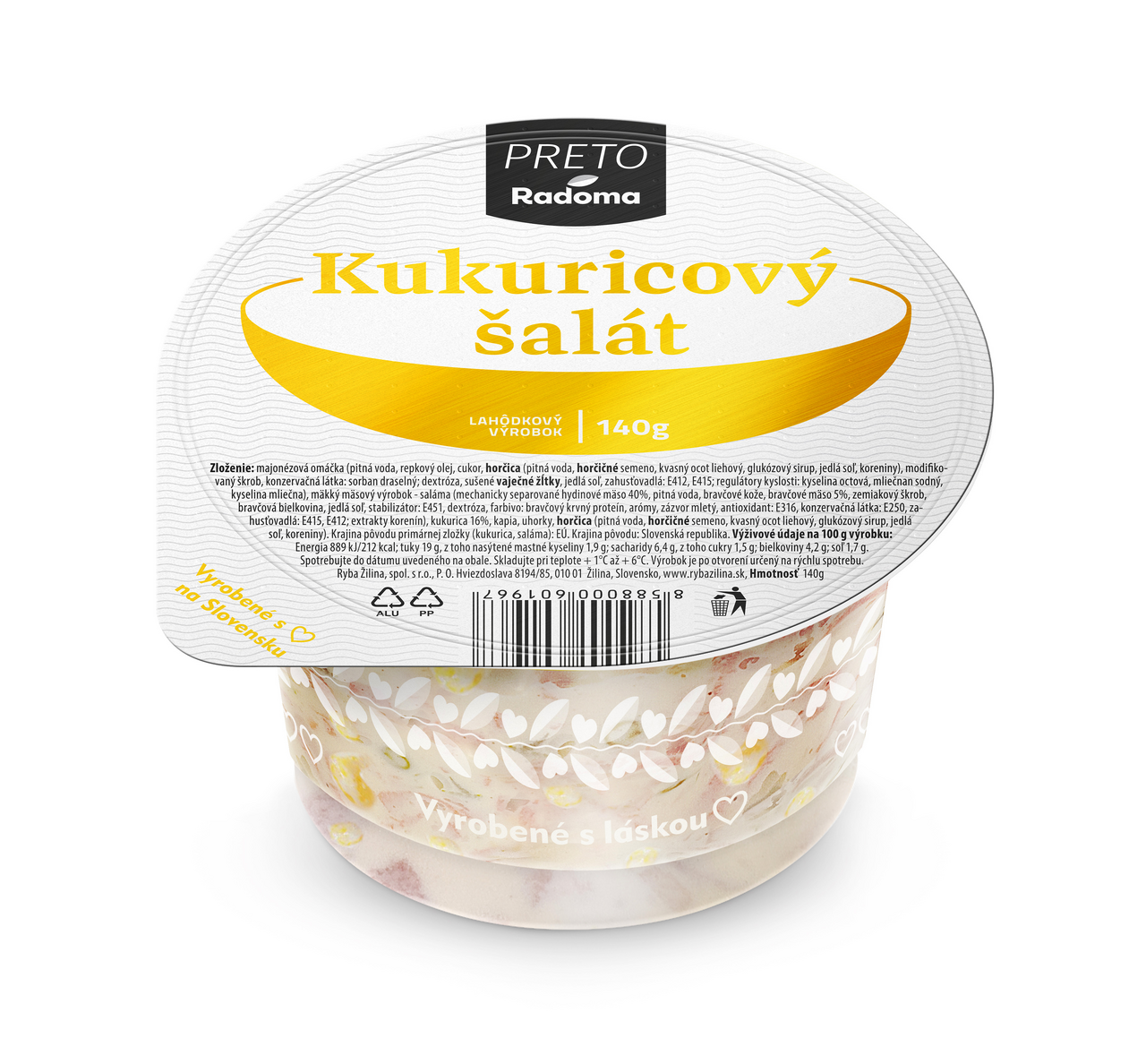 RADOMA Kukuricový šalát chlad. 140 g