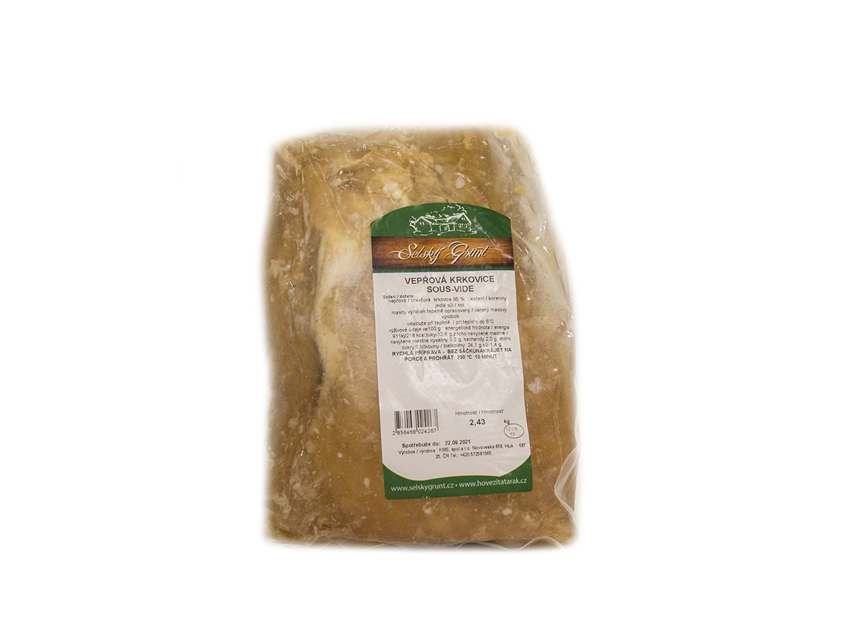 KMS Bravčová krkovička Sous Vide chlad. váž. cca 2,5 kg