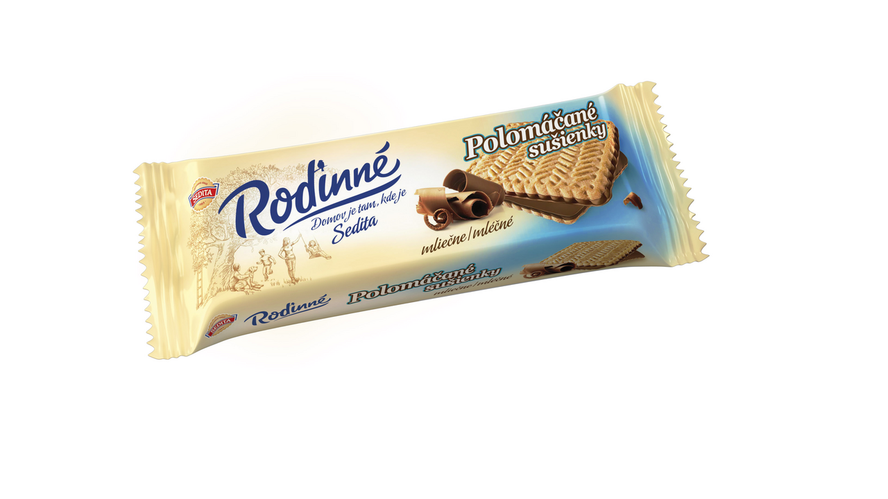 SEDITA Rodinné Polomáčané sušienky mliečne 25 x 100 g