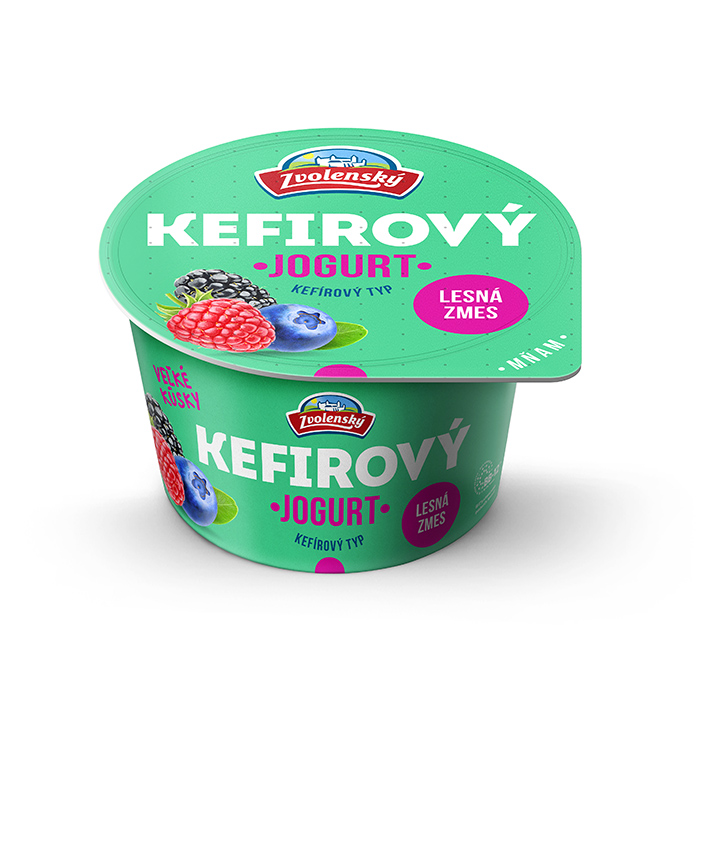 Zvolenský Kefírový jogurt lesná zmes chlad. 6 x 150 g