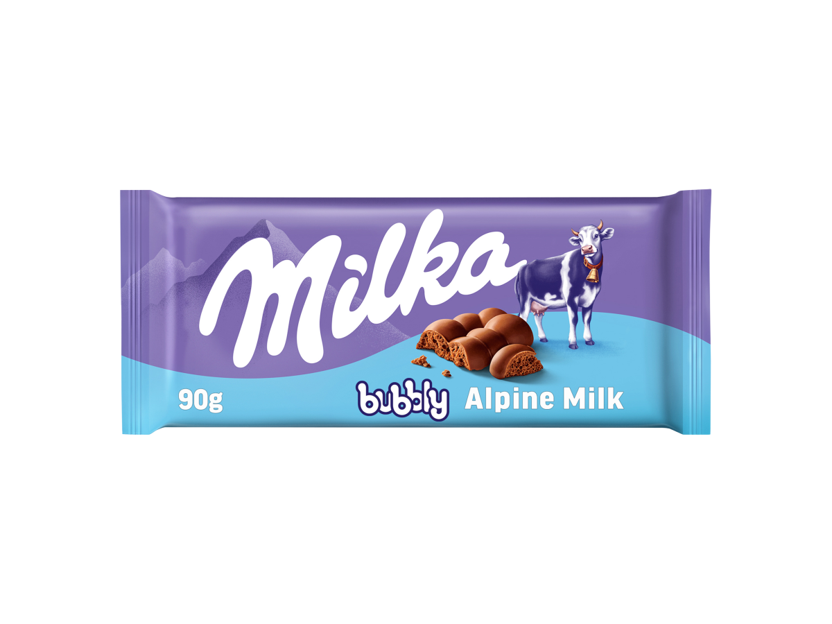 Milka Bubbly tabuľková čokoláda mliečna 90 g