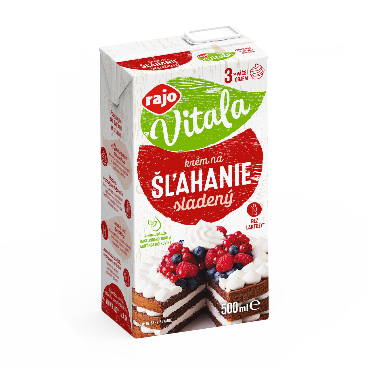 rajo Vitala Krém na šľahanie 25 % chlad. 500 ml