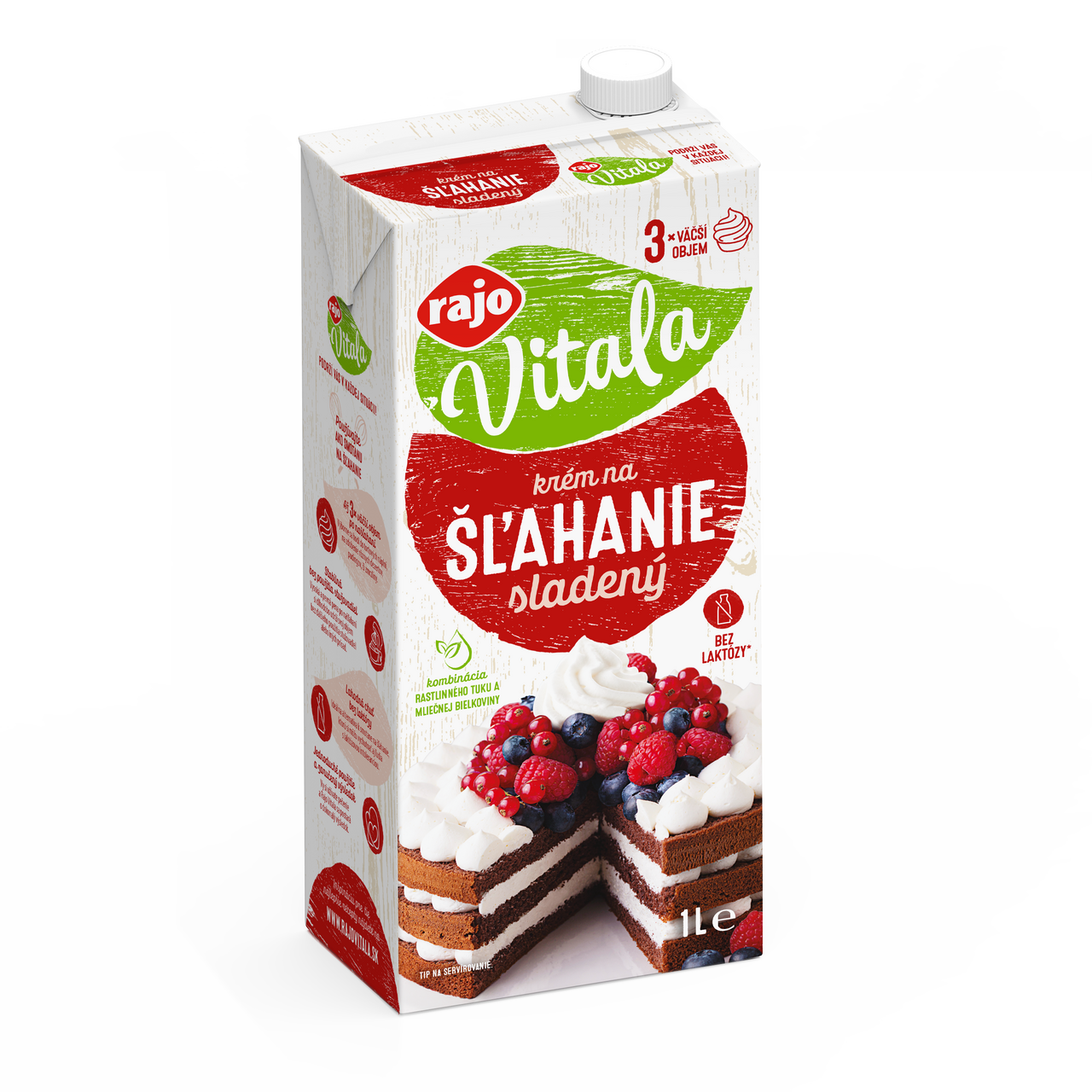 rajo Vitala Krém na šľahanie 25 % chlad. 1 l