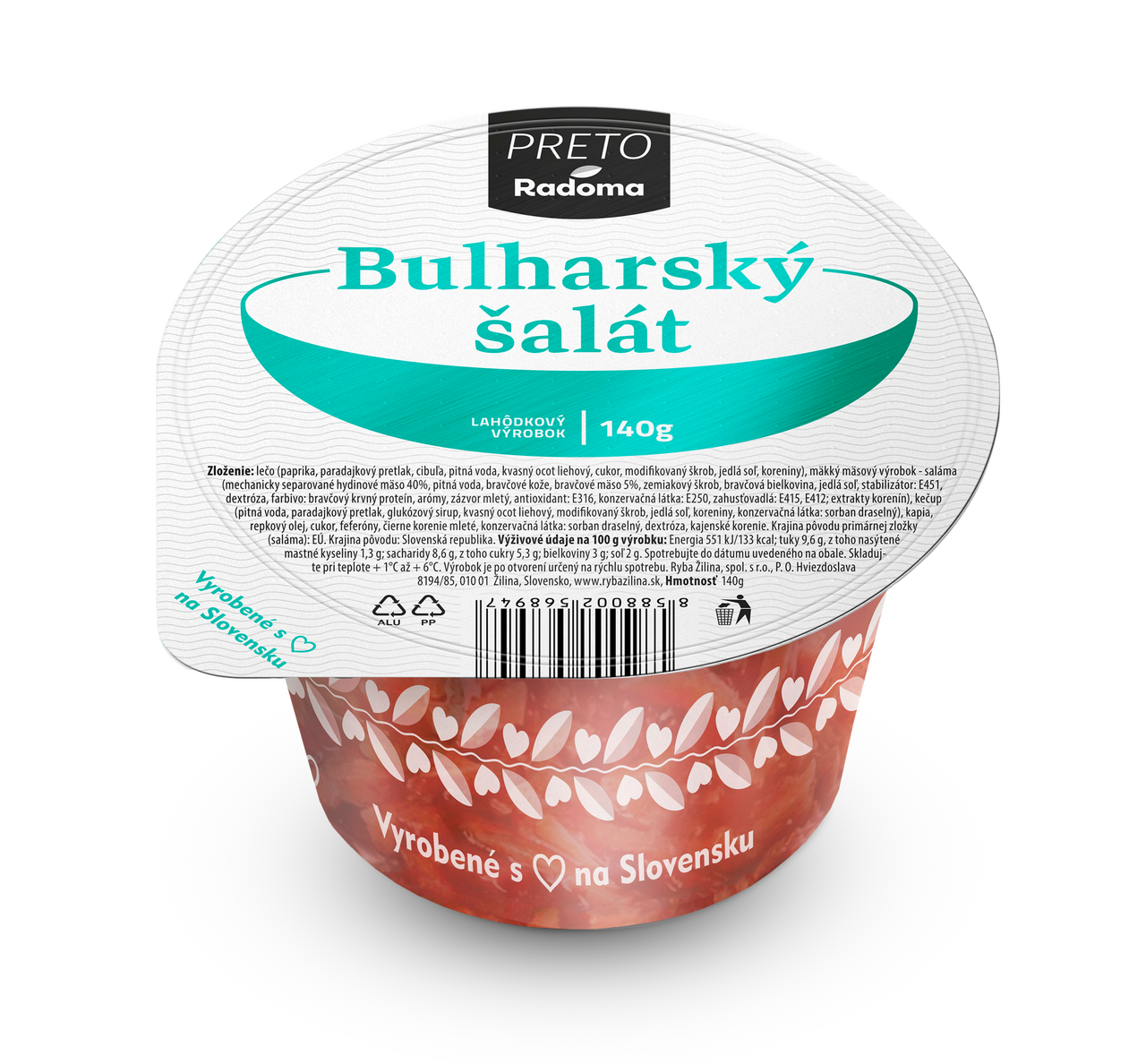 RADOMA Bulharský šalát chlad. 140 g