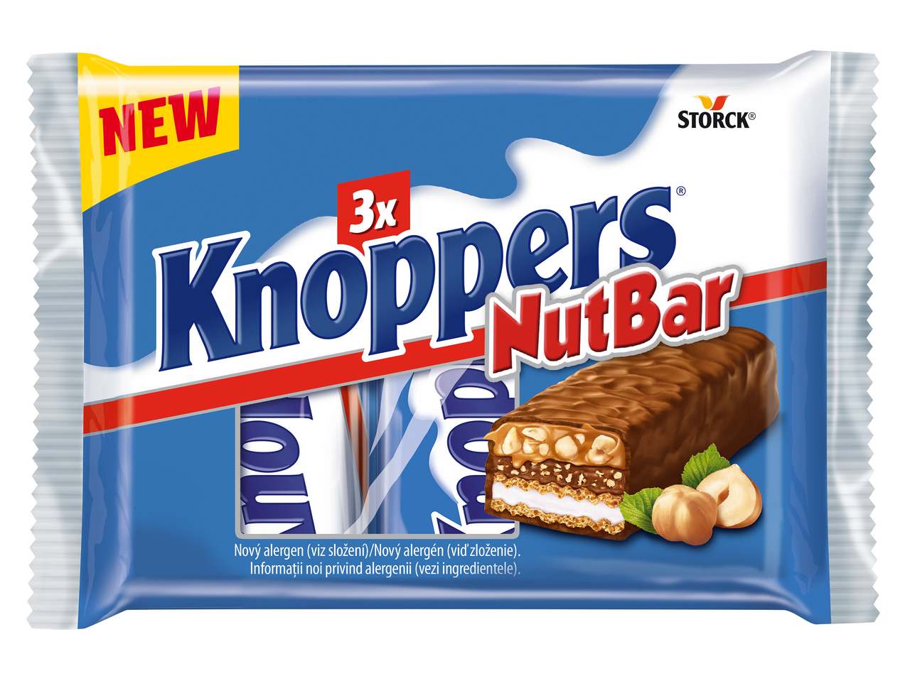 STORCK Knoppers Nutbar pack 3 x 40 g