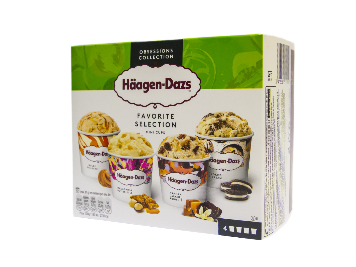 HÄAGEN-DAZS Favorite Selection mraz. 4 x 95 ml