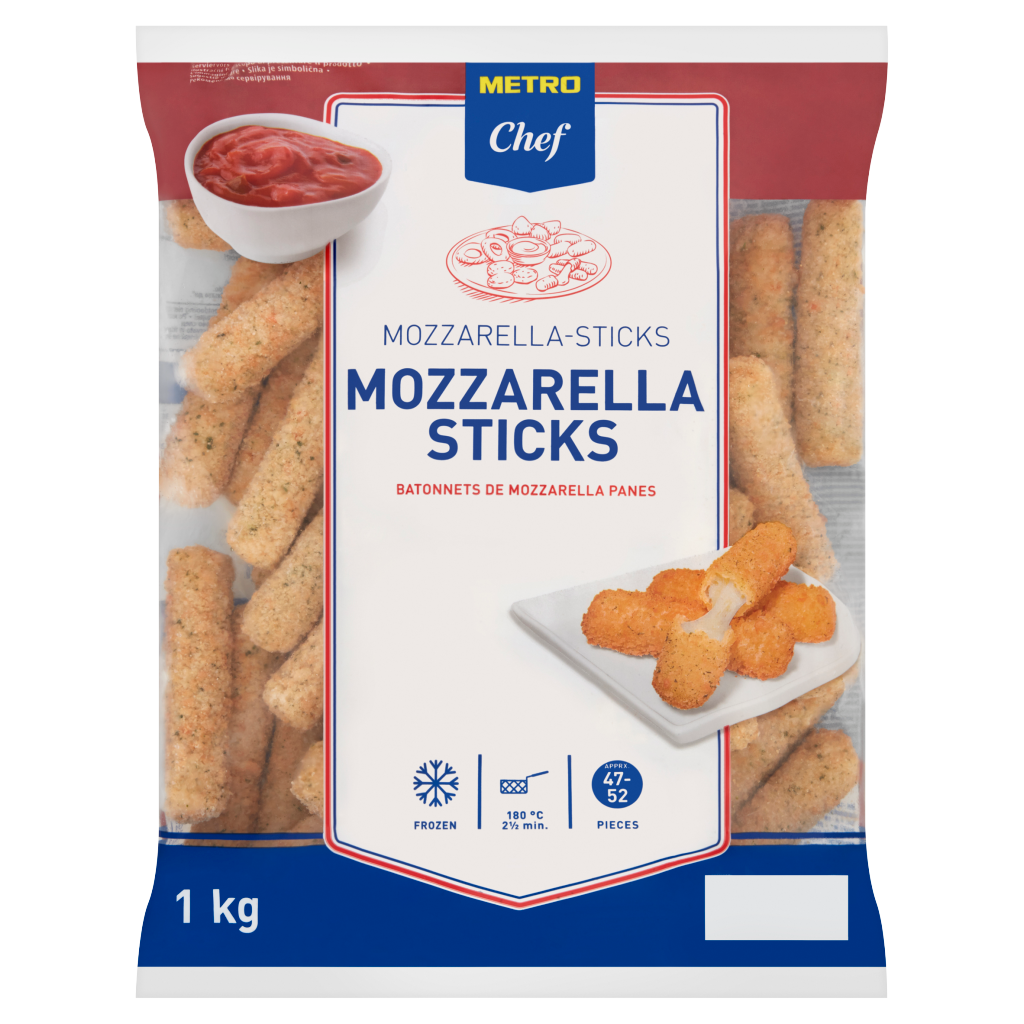 METRO Chef Mozzarella tyčinky mraz. 1 kg