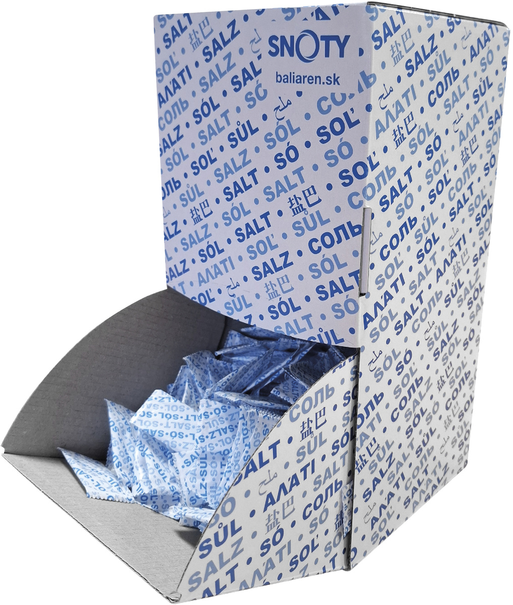 Soľ hygienicky balená 1000 x 1 g