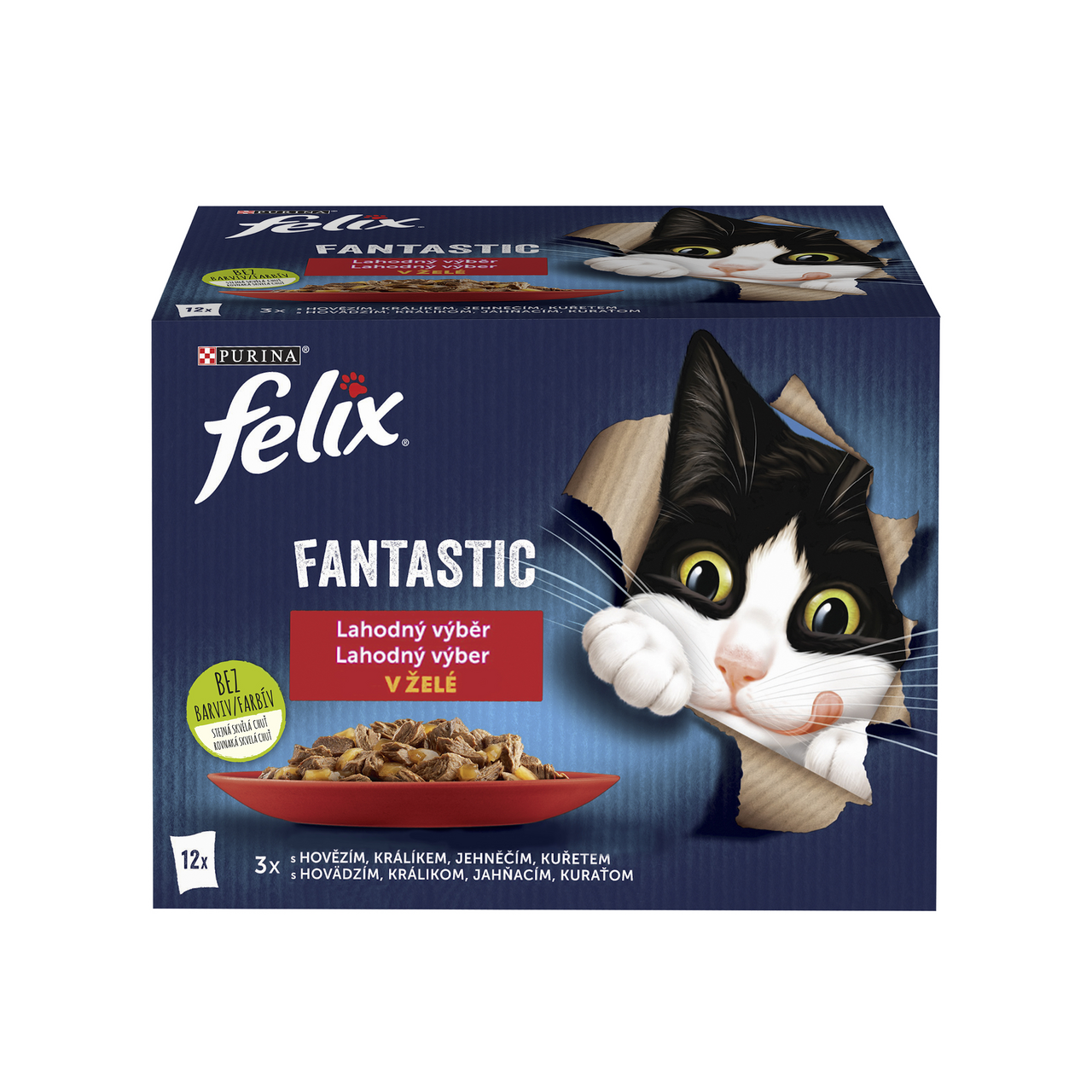 felix Fantastic mix mäso krmivo pre mačky 12 x 85 g