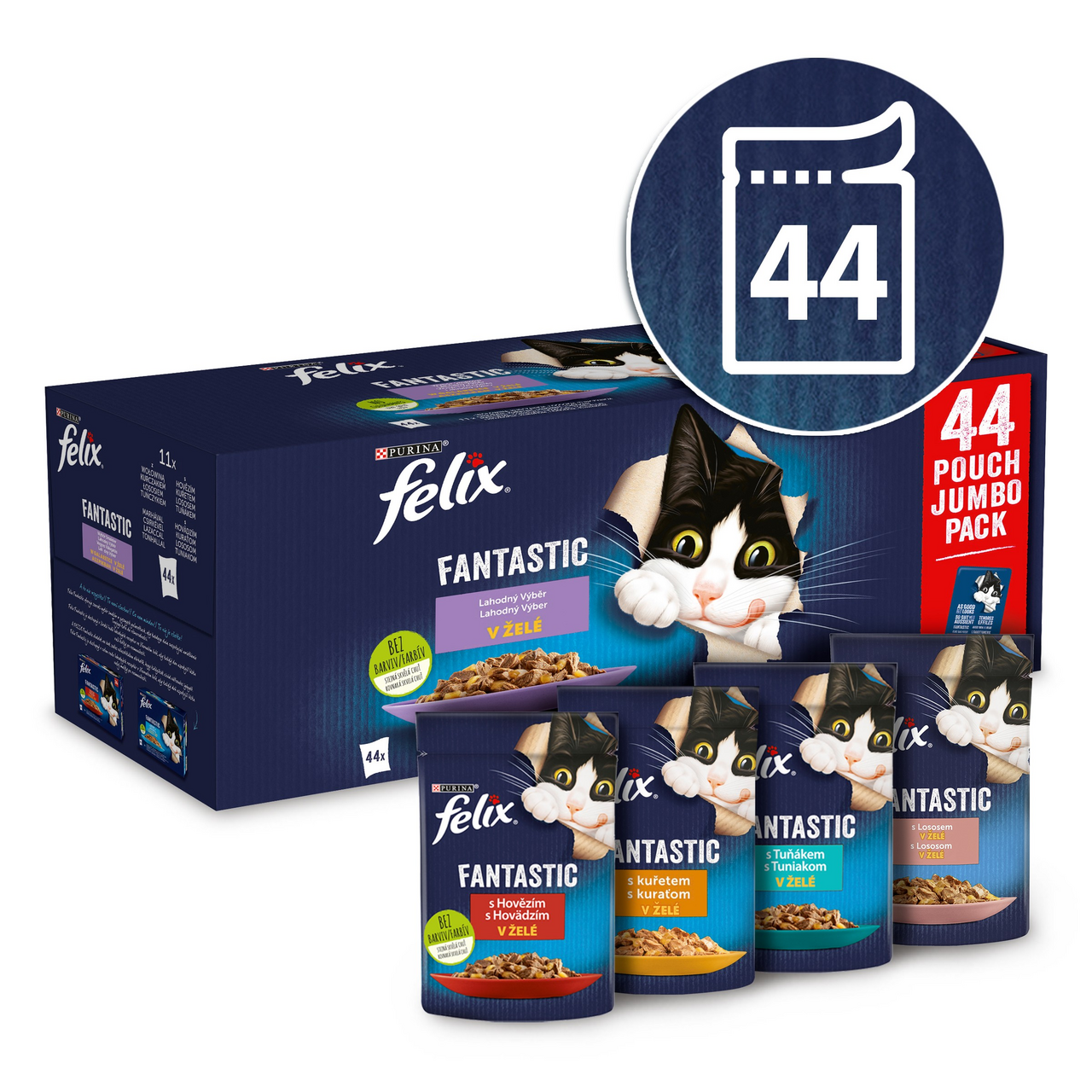 felix Fantastic multimix krmivo pre mačky 44 x 85 g