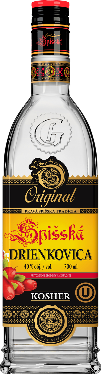 Original Spišská drienkovica Kosher 40% 700 ml
