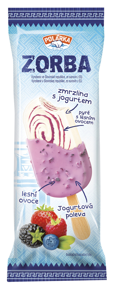 POLÁRKA ZORBA lesné ovocie nanuk mraz. 24 x 100 ml