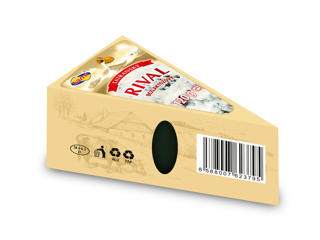 tami Tatranský Rival syr bezlaktózový chlad. 120 g