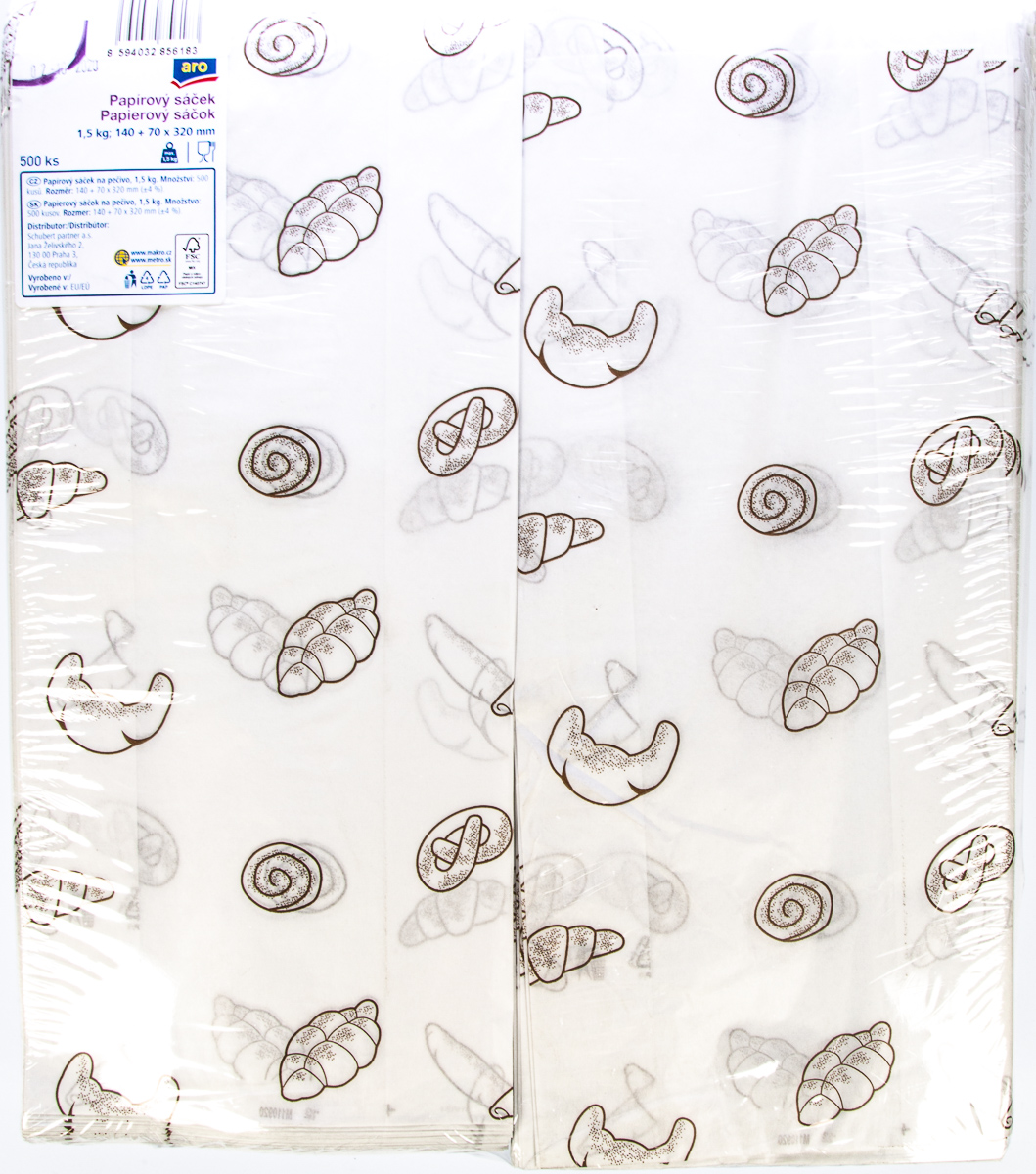 aro Vrecká desiatové papierové 1,5 kg 70 x 320 mm 500 ks