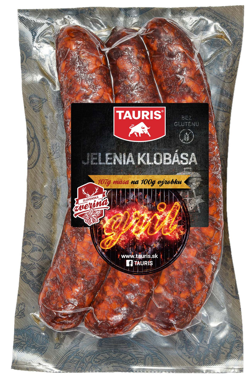 TAURIS Jelenia klobása mini vákuovo balená chlad. 330 g