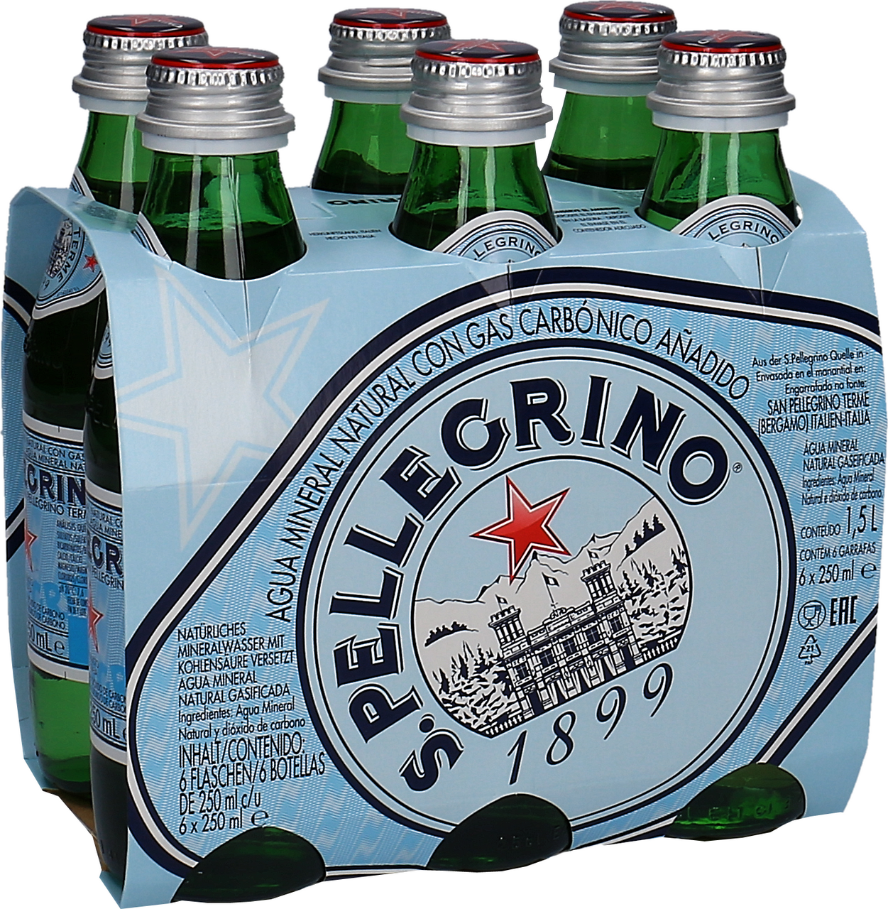 S. PELLEGRINO Voda sýtená 24 x 250 ml SKLO