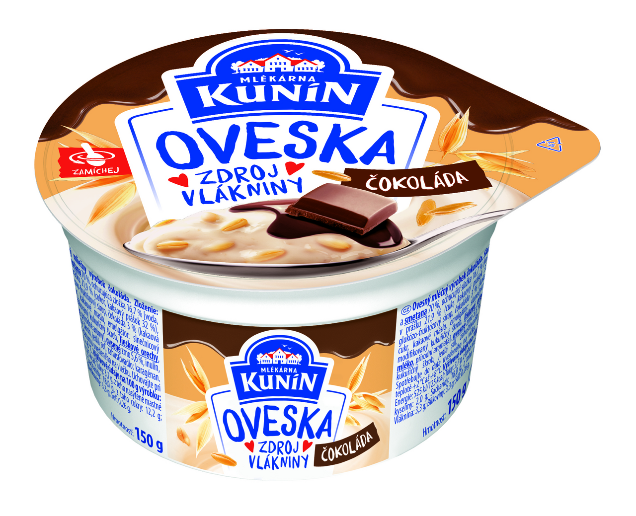 MLÉKÁRNA KUNÍN Oveska čokoláda chlad. 150 g