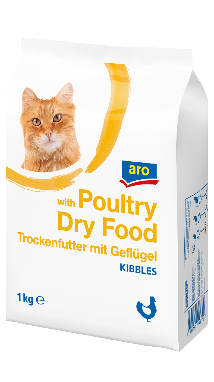 aro Hydinové granuly pre mačku 1 kg
