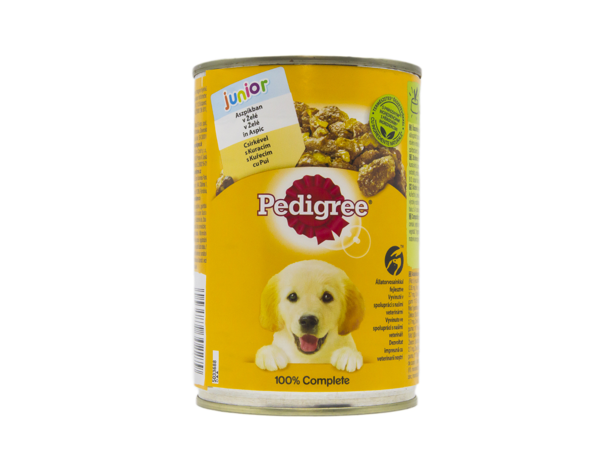 Pedigree Junior s kuracím mäsom konzerva 400 g