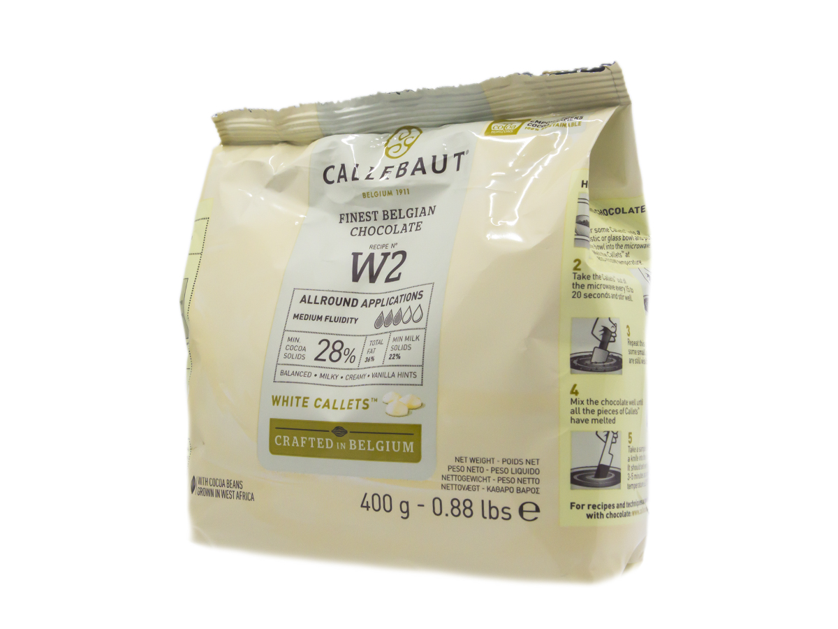 CALLEBAUT Poleva biela 28 % 400 g