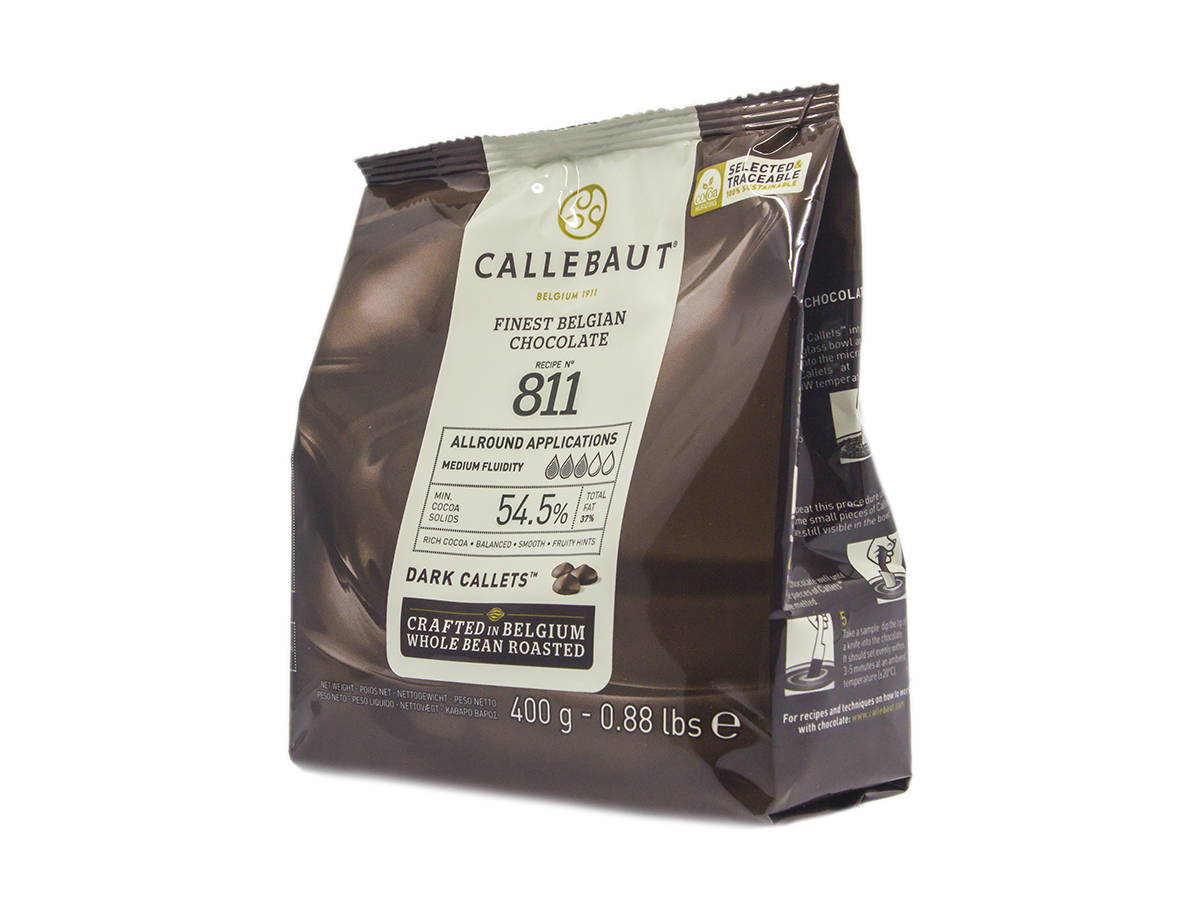 CALLEBAUT Poleva horká 54,5 % 400 g