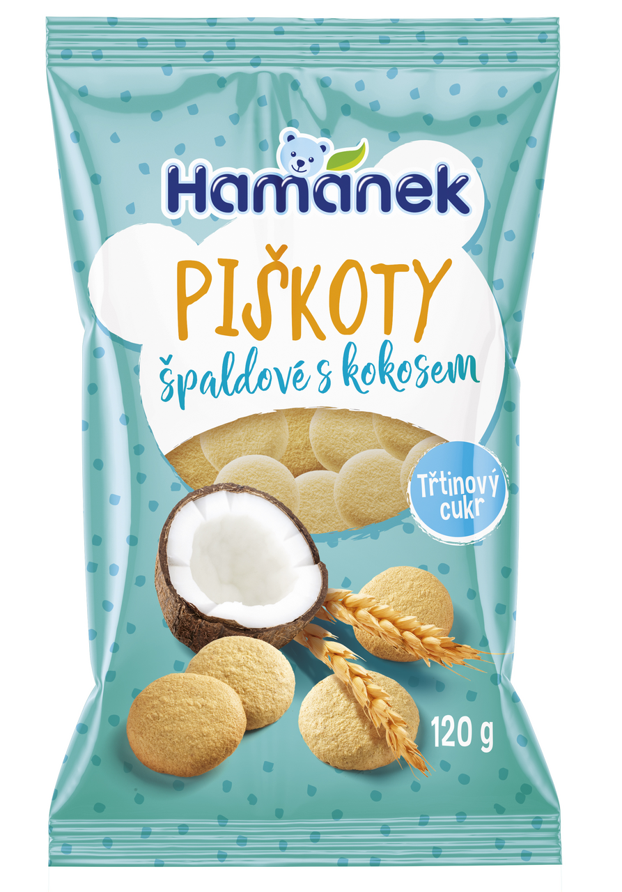 Kávoviny Piškóty špaldové s kokosom 120 g