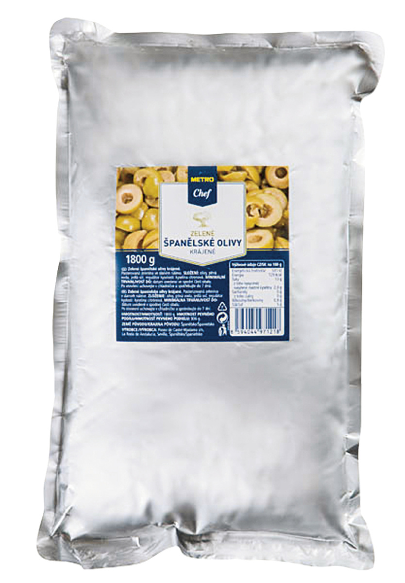 METRO Chef Olivy zelené krájané 1600 g