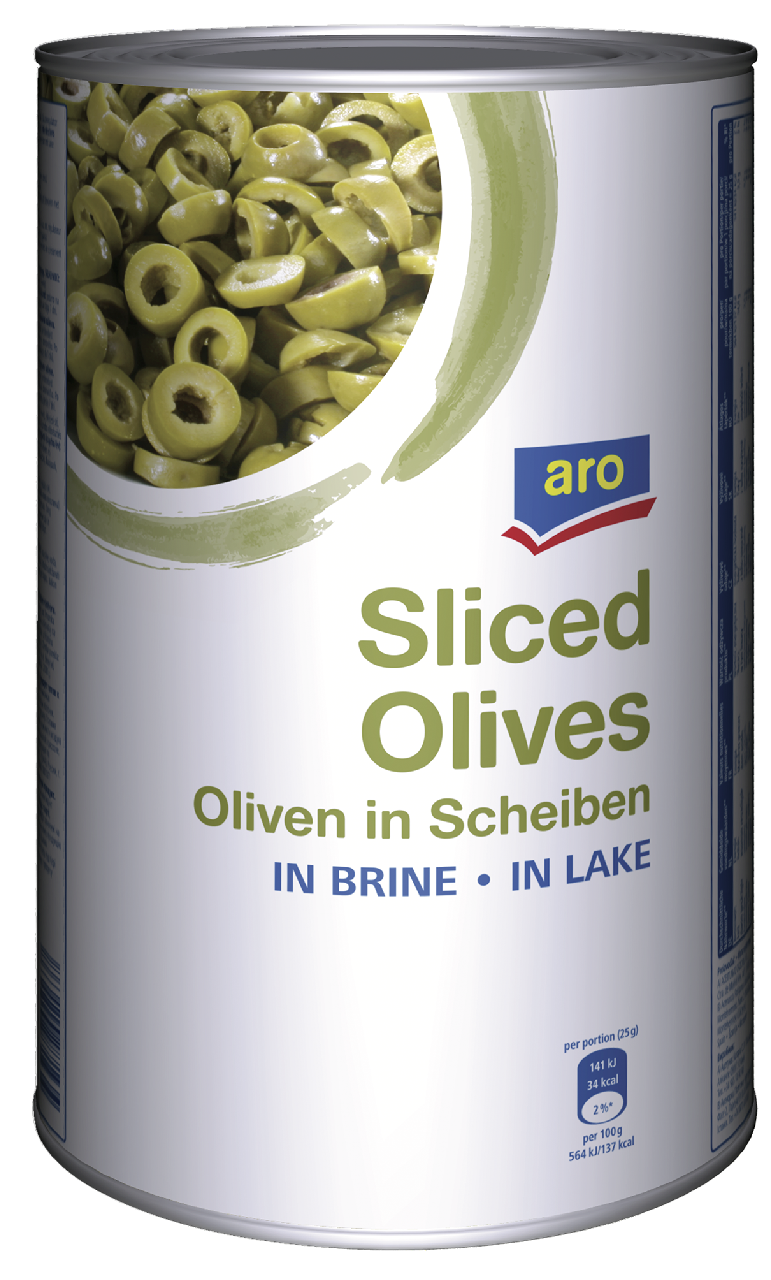 aro Olivy zelené krájané 4100 g