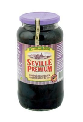 Seville Premium Olivy čierne krájané 935 g