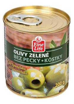 Fine Life Olivy zelené 4 x 200 g