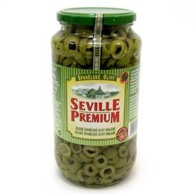 Seville Premium Olivy zelené krájané 935 g