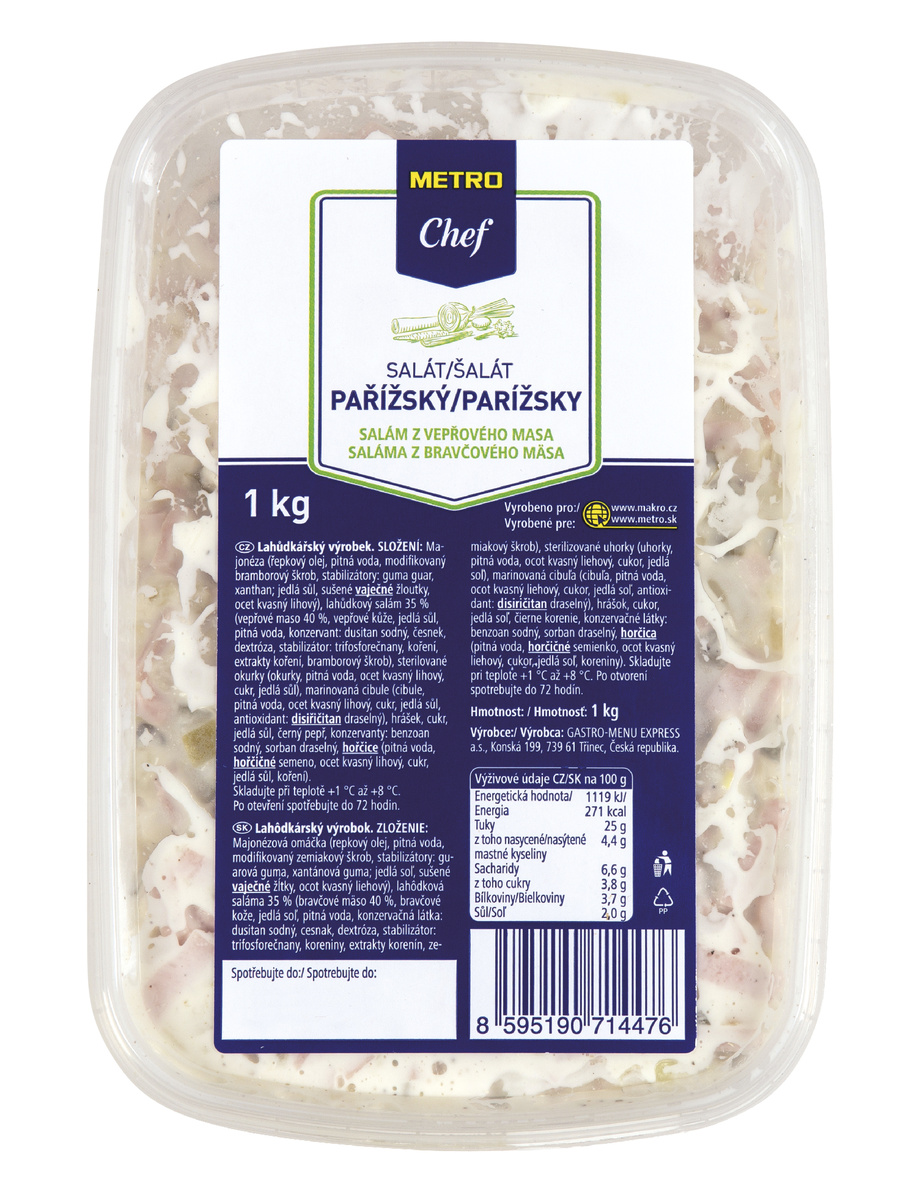 METRO Chef Parížsky šalát chlad. 1 kg