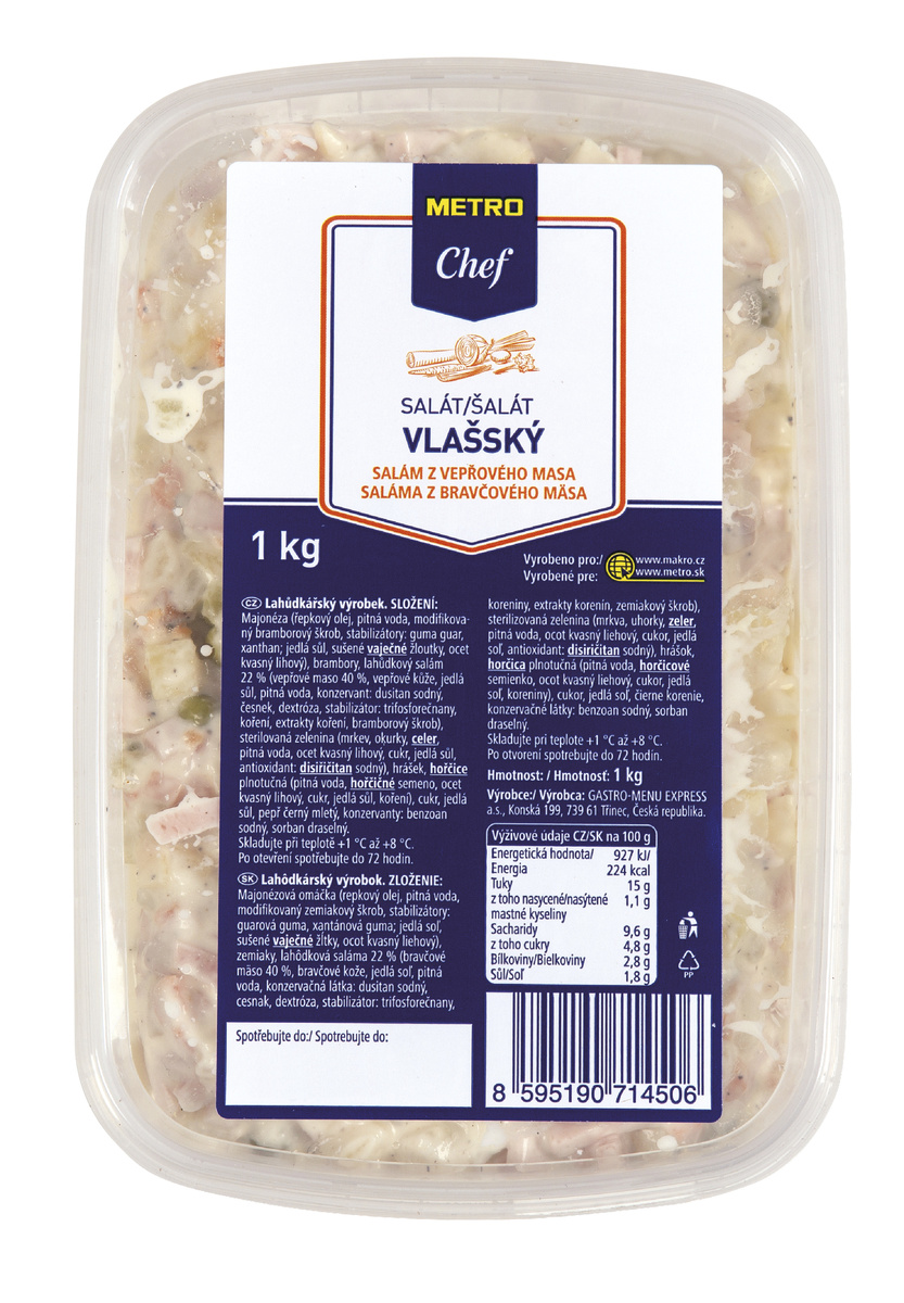 METRO Chef Vlašský šalát chlad. 1 kg