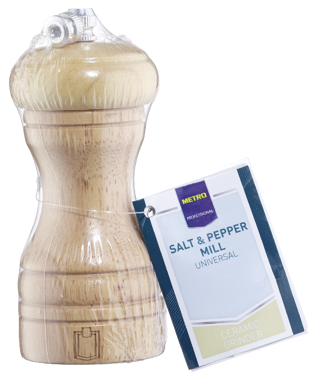 METRO PROFESSIONAL Mlynček natural soľ a korenie 11,5 cm drevo 1 ks