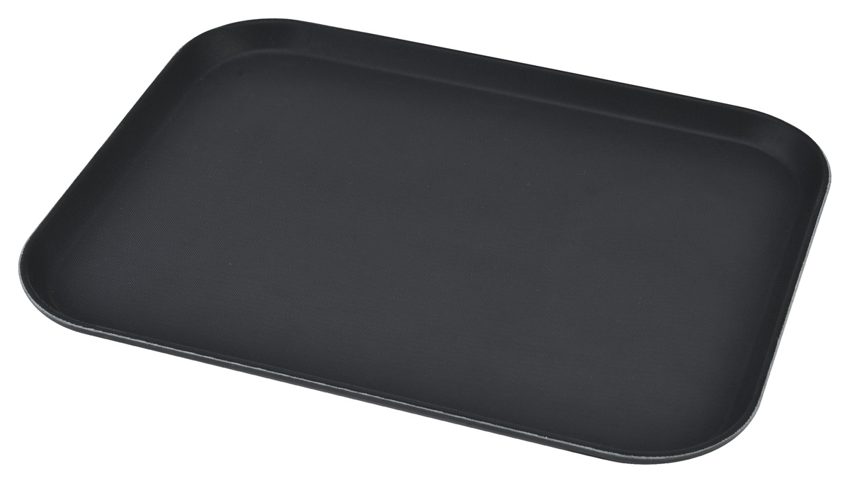 METRO PROFESSIONAL Podnos 40 x 30 cm plast/sklo nepriľnavý povrch čierna 1 ks