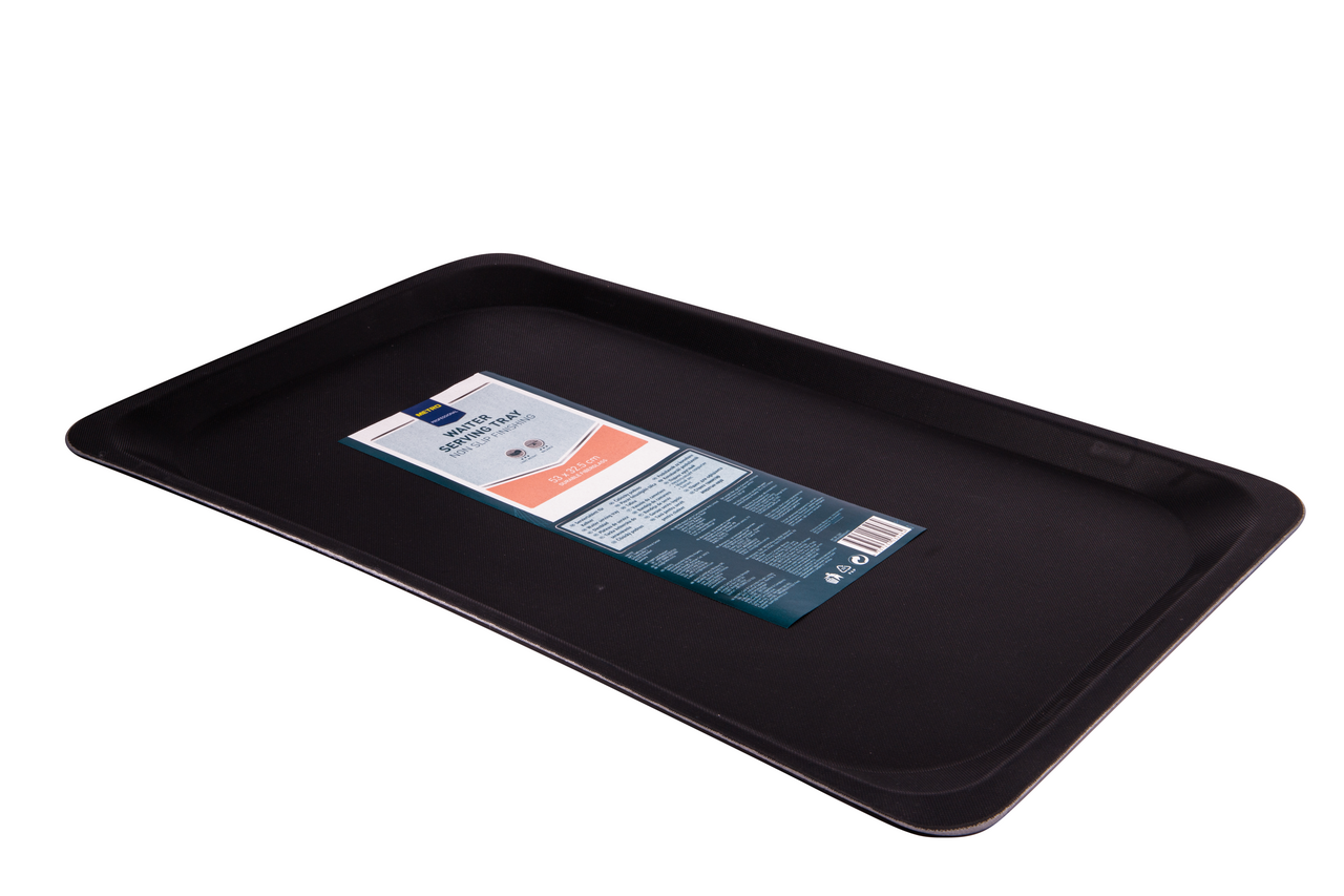 METRO PROFESSIONAL Podnos 53 x 32 cm plast/sklo nepriľnavý povrch čierna 1 ks