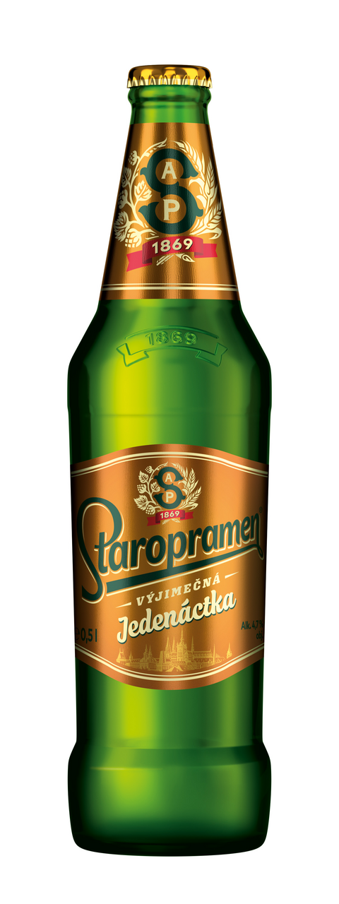 Staropramen 11° pivo 20 x 500 ml SKLO