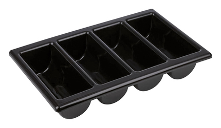 APS Box na príbor 4dielny GN1/1 polypropylén čierny 1 ks