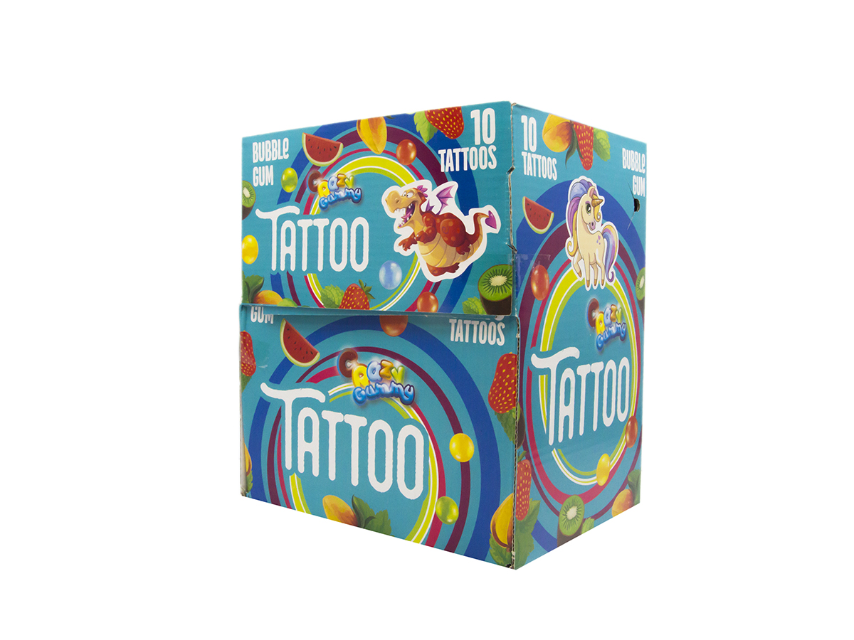 CHOCCO GARDEN Crazy Gummy Tattoo žuvačky 72 x 13 g