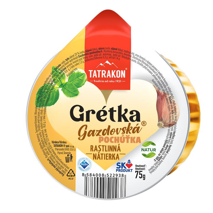 TATRAKON Gazdovská pochúťka Grétka vegetariánska nátierka 75 g
