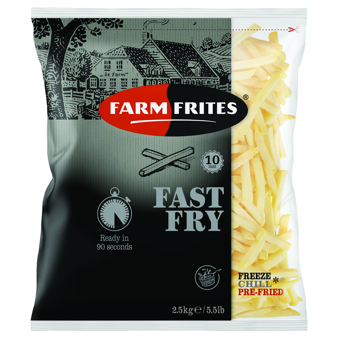 FARM FRITES Hranolky Fast Fry 10 mm mraz. 2,5 kg