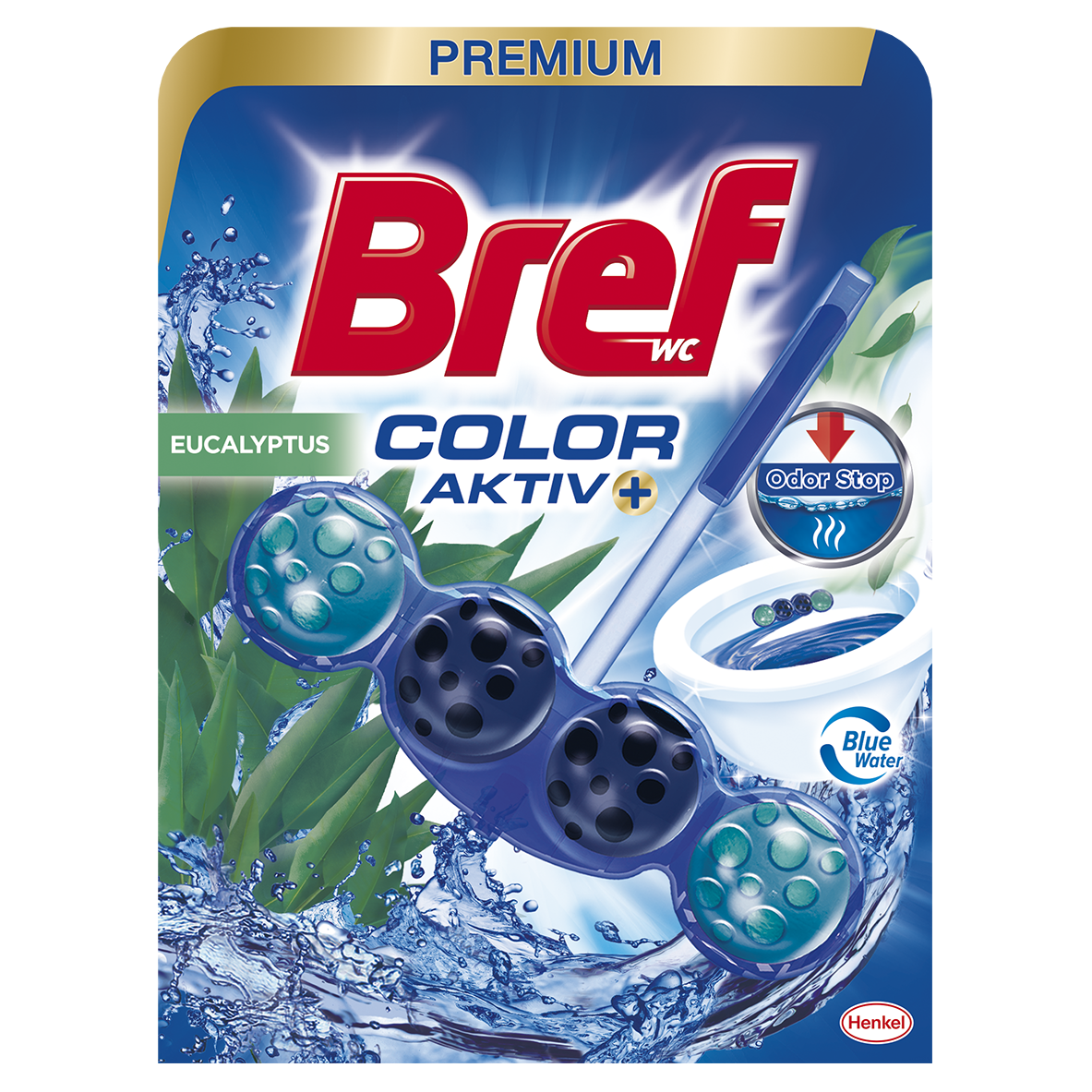 Bref Color Aktiv Eucalyptus WC blok 50 g