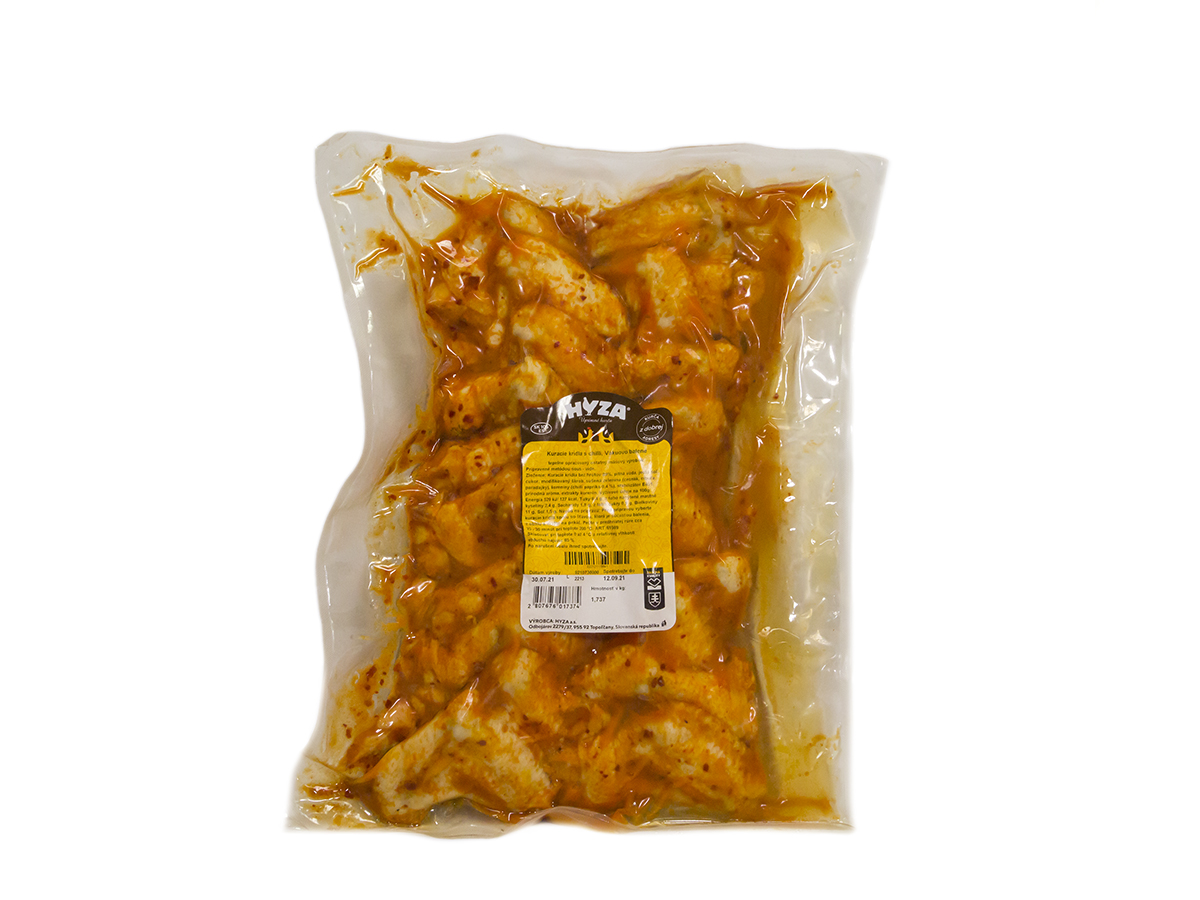 HYZA Kuracie krídla chilli sous vide chlad. váž. cca 1,6 kg